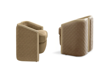 OLIVER - Leather easy chair by A.R. Arredamenti - view 3